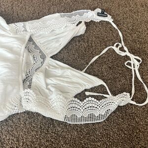 Super cute flowy long white dress. size M, from amazon